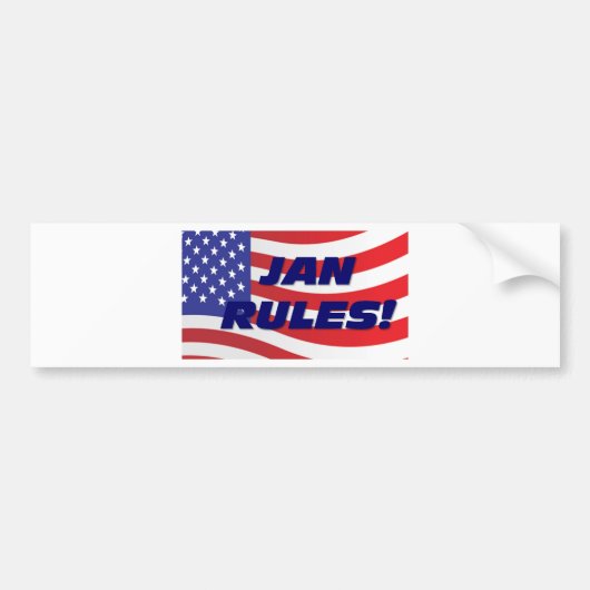 JAN REGELS BUMPERSTICKER (Voorkant)