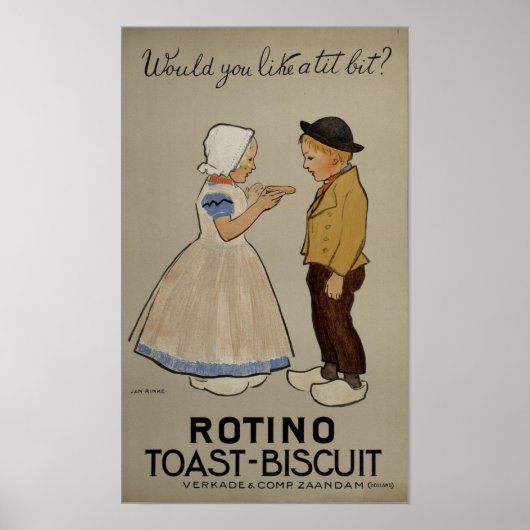 Jan Rinke - Poster de biscuits-toast Rotino (Devant)