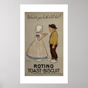 Jan Rinke ~ Rotino toast biscuit Poster