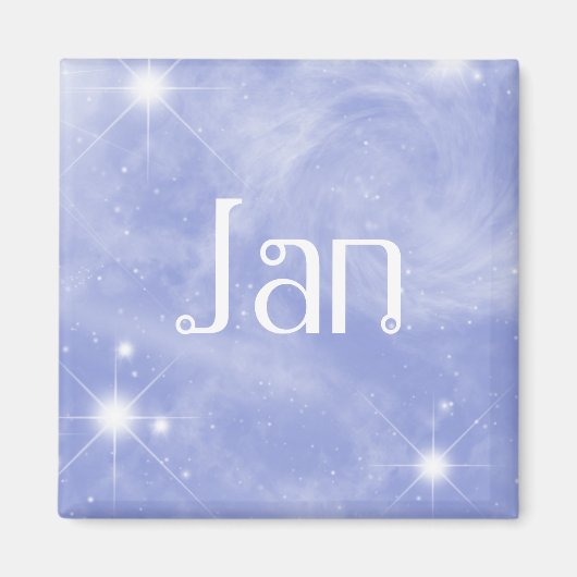 Jan Starry Name Magnet (Devant)