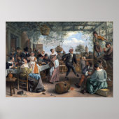 Jan Steen Het danspaar Poster (Voorkant)