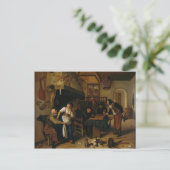 Jan Steen- op de Tavern Briefkaart (Staand voorkant)