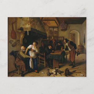 Jan Steen- op de Tavern Briefkaart