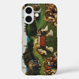 Jan van Eyck Aanbidding van het Lam Gods Kunst iPhone 16 Hoesje