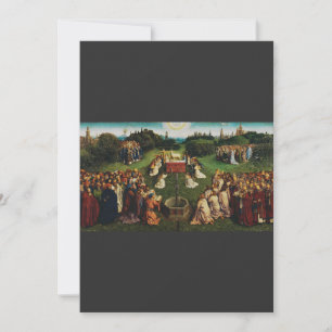 Jan van Eyck Aanbidding van het Lam Gods Kunst Feestdagenkaart