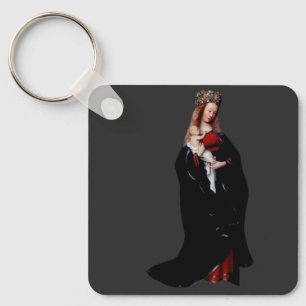 Jan van Eyck - De Madonna in de Kerk Kunst Sleutelhanger