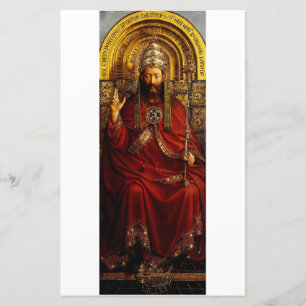 Jan van Eyck God de Vader op Troon Kunstschilderij