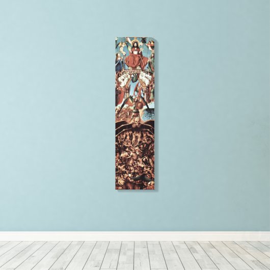 Jan van Eyck - Laatste Oordeel tweeluik vleugel Canvas Afdruk (Insitu (Houten vloer))