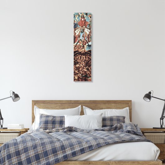 Jan van Eyck - Laatste Oordeel tweeluik vleugel Canvas Afdruk (Insitu (Slaapkamer))