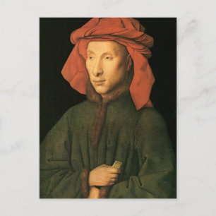 Jan van Eyck - Portret van Giovanni Arnolfini Briefkaart