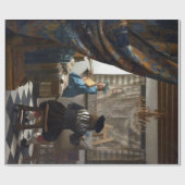 Jan Vermeer De kunst van het schilderen Cadeaupapier (Vlak)