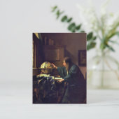 Jan Vermeer, het Astronomeer Briefkaart (Staand voorkant)