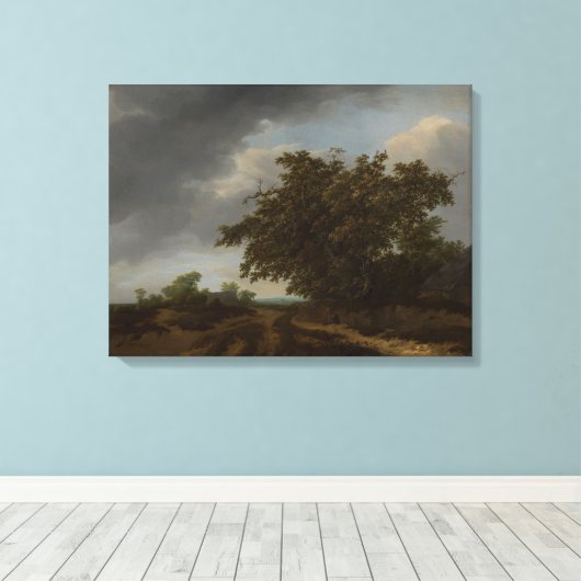 Jan Vermeer, Landschap aan de rand van de duinen Canvas Afdruk (Insitu (Houten vloer))