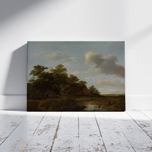 Jan Vermeer van Haarlem, Landschap met een Boerder Foto Afdruk