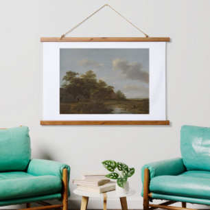 Jan Vermeer van Haarlem, Landschap met een Boerder Hangend Wandkleed