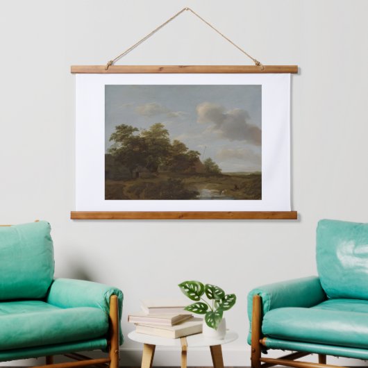 Jan Vermeer van Haarlem, Landschap met een Boerder Hangend Wandkleed (Woonkamer)