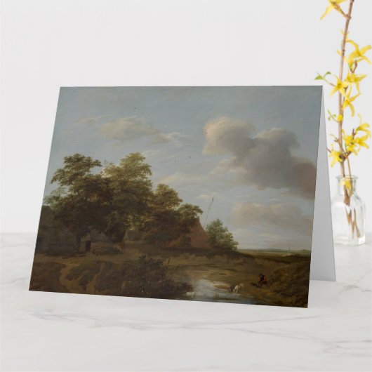 Jan Vermeer van Haarlem, Landschap met een Boerder Kaart (Gele Bloem)