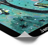 Janae Imaginaire Mermaid affiche de l'art océaniqu (Coin)