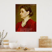 Jane Addams "Morality Excludes Self" Wisdom Poster (Keuken)