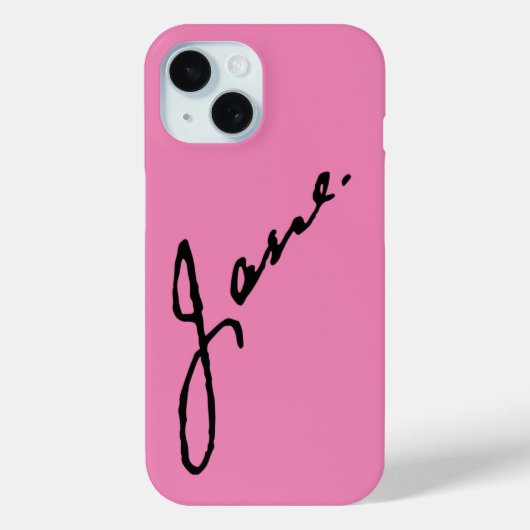 Jane als in Jane Austen, handtekening Case-Mate iPhone Case (Achterkant)