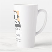 Jane Austen and Shakespeare Latte Mug Latte Mok (Rechts)