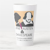 Jane Austen and Shakespeare Latte Mug Mok (Voorkant)