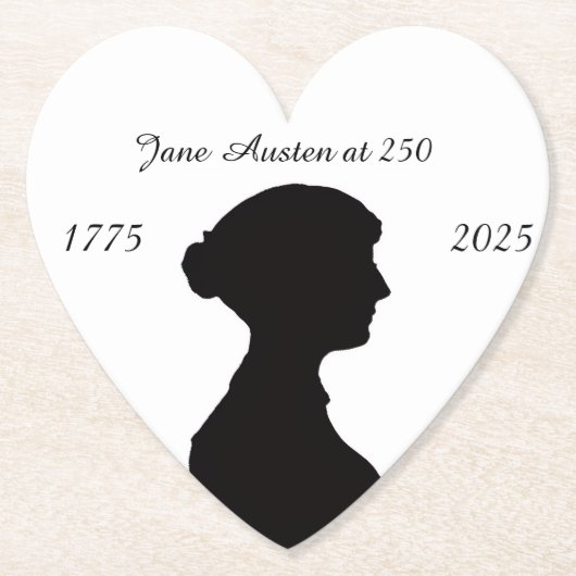 Jane Austen at 250 Kartonnen Onderzetters (Voorkant)