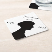 Jane Austen at 250 Kartonnen Onderzetters (Schuin)