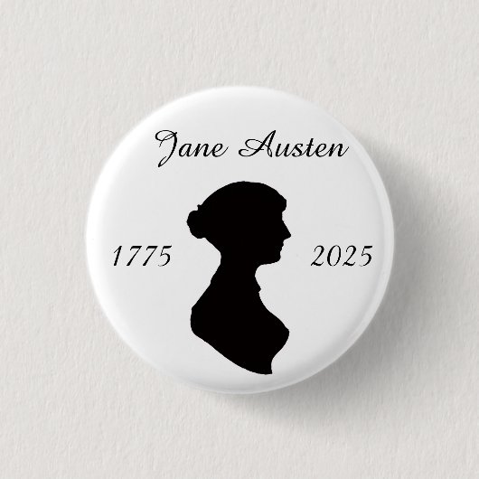 Jane Austen at 250 Ronde Button 3,2 Cm (Voorkant)