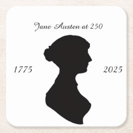 Jane Austen at 250 Vierkante Kartonnen Onderzetter