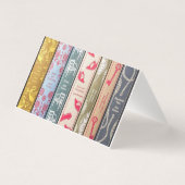 Jane Austen avec citation (rose) Carte pliée (Back)