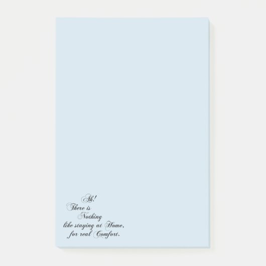 Jane Austen Blijf Home Post-it Note Pad (Voorkant)