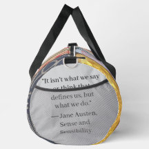 Jane Austen Boeken + Citaat (grijs)