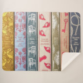 Jane Austen Books Throw Blanket (Voorkant (horizontaal))