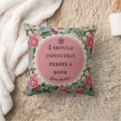 Jane Austen Citat Kussensloop Vintage Bloemen Kussen (Deken)