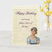 Jane Austen Citation Écrivez votre propre carte d' (Fleur jaune)