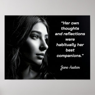 Jane Austen Citation POSTER - Ses pensées