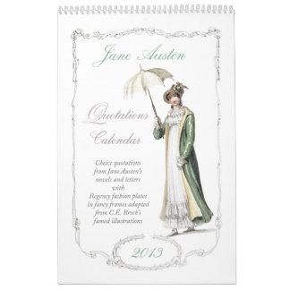 Jane Austen citeert Kalender 2013