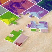 Jane Austen Colorful Pop Art Legpuzzel (Zijkant)
