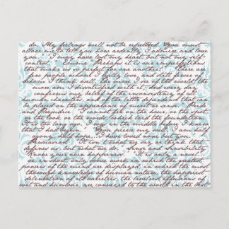 Jane Austen Damask Briefkaart