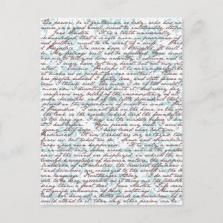 Jane Austen Damask Briefkaart