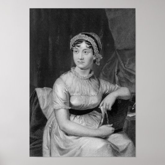 Jane Austen Engraved Portrait Poster (Voorkant)