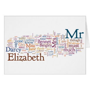 Jane Austen - fierté et préjudice - mots