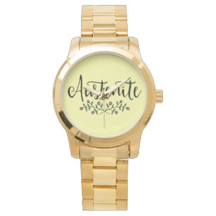 Jane Austen Floral Austenite Horloge