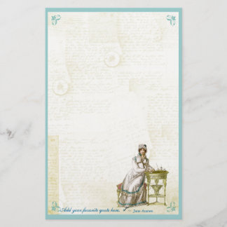 Jane Austen Geïnspireerd Custom Stationery Briefpapier