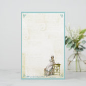 Jane Austen Geïnspireerd Custom Stationery Briefpapier (Staand voorkant)