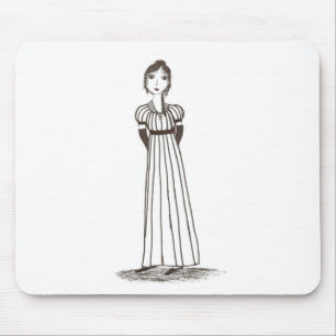Jane Austen Geïnspireerd striped Dress Muismat