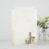 Jane Austen Geïnspireerde Stationery I Briefpapier (Staand voorkant)