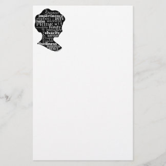 Jane Austen Girl Stationery Briefpapier