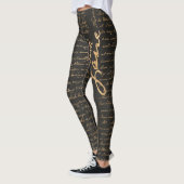 Jane Austen Handwriting Leggings (Links)